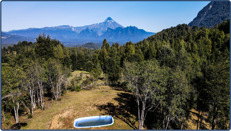 Parcela con vista al Volcn en Caburgua Bajo